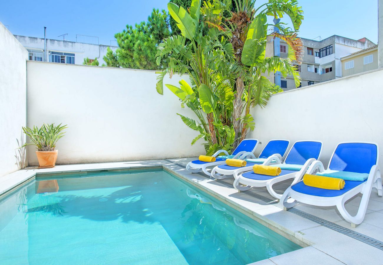  In Pollensa village, private pool, ping-pong for 4 persons 